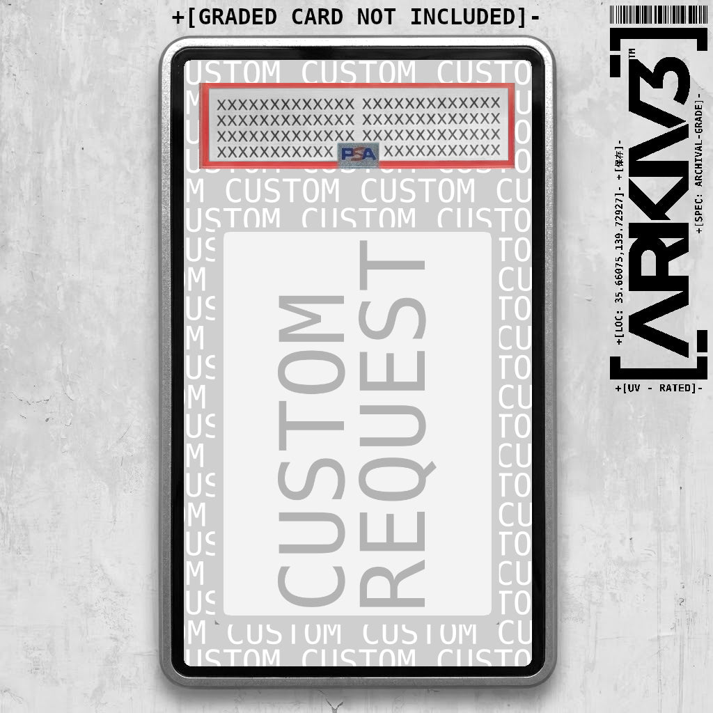 Custom Extended Art Display Case - Graded