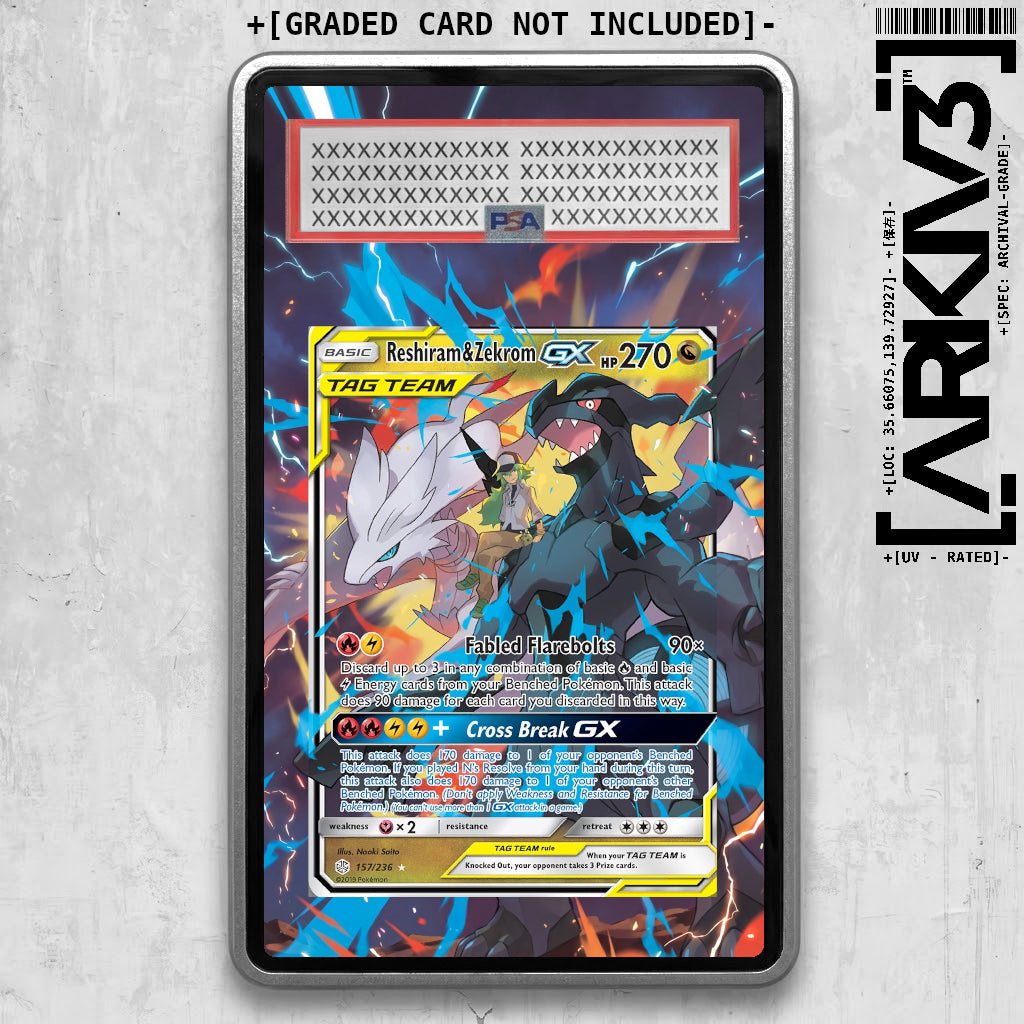[UNIT: 157/236] // Reshiram & Zekrom GX Extended Art Display Case - Graded