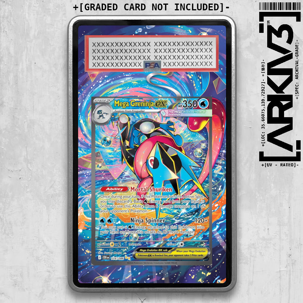 [UNIT: 116/086] // Mega Greninja ex Extended Art Display Case - Graded