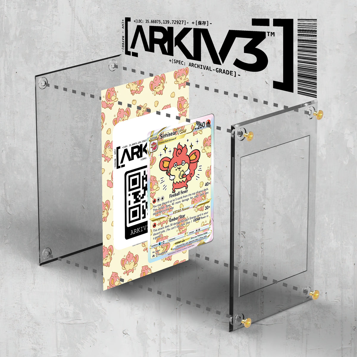 [UNIT: GG37/70] // Simisear VSTAR Extended Art Display Case - Raw