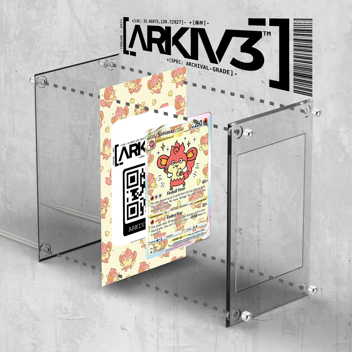 [UNIT: GG37/70] // Simisear VSTAR Extended Art Display Case - Raw