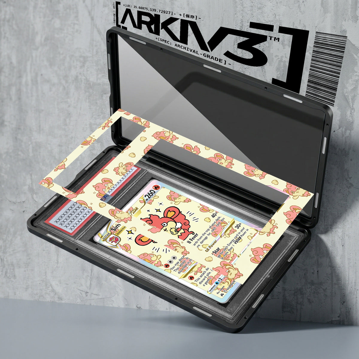 ARKIV3 PSA graded exploded mockup