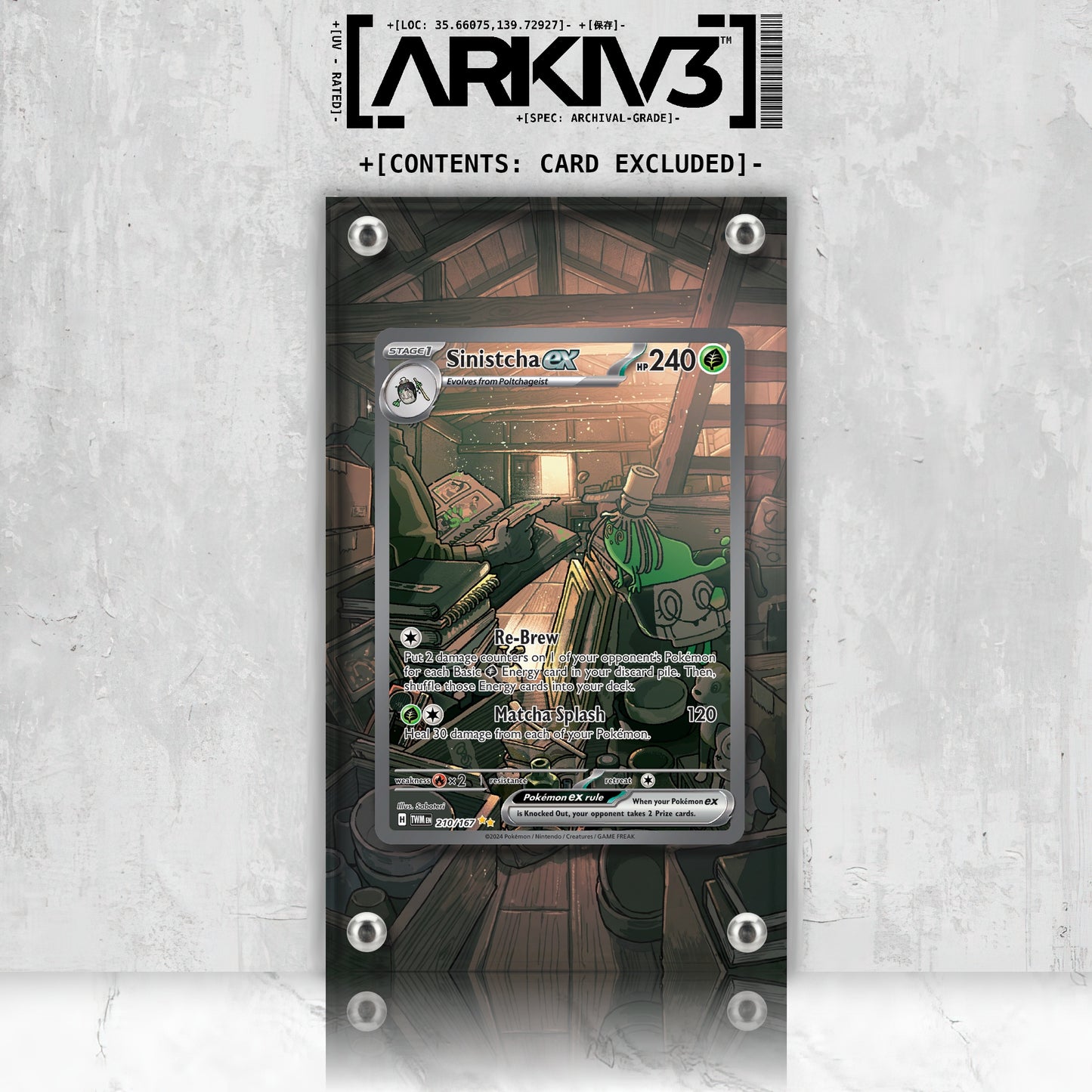 [UNIT: 210/167] // Sinistcha ex Extended Art Display Case - Raw