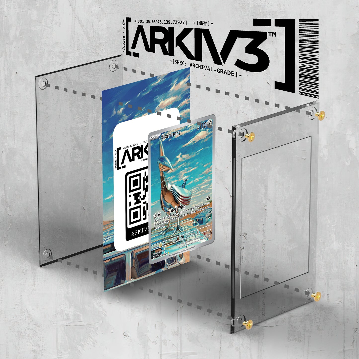 [UNIT: 209/191] // Skarmory Extended Art Display Case - Raw