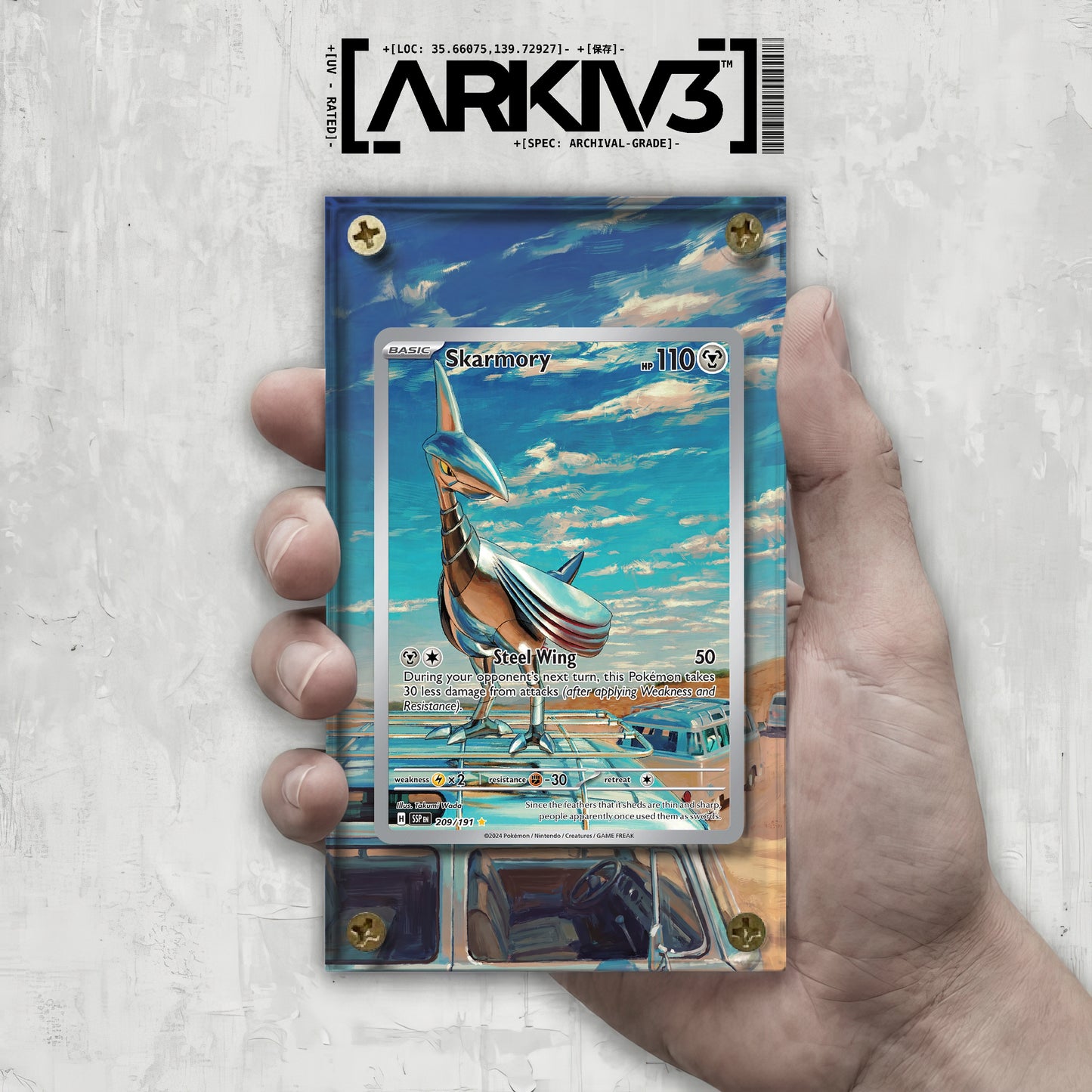 [UNIT: 209/191] // Skarmory Extended Art Display Case - Raw