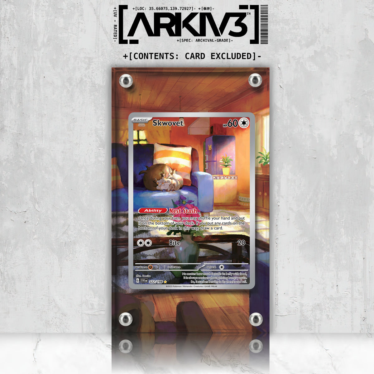 [UNIT: 222/198] // Skwovet Extended Art Display Case - Raw