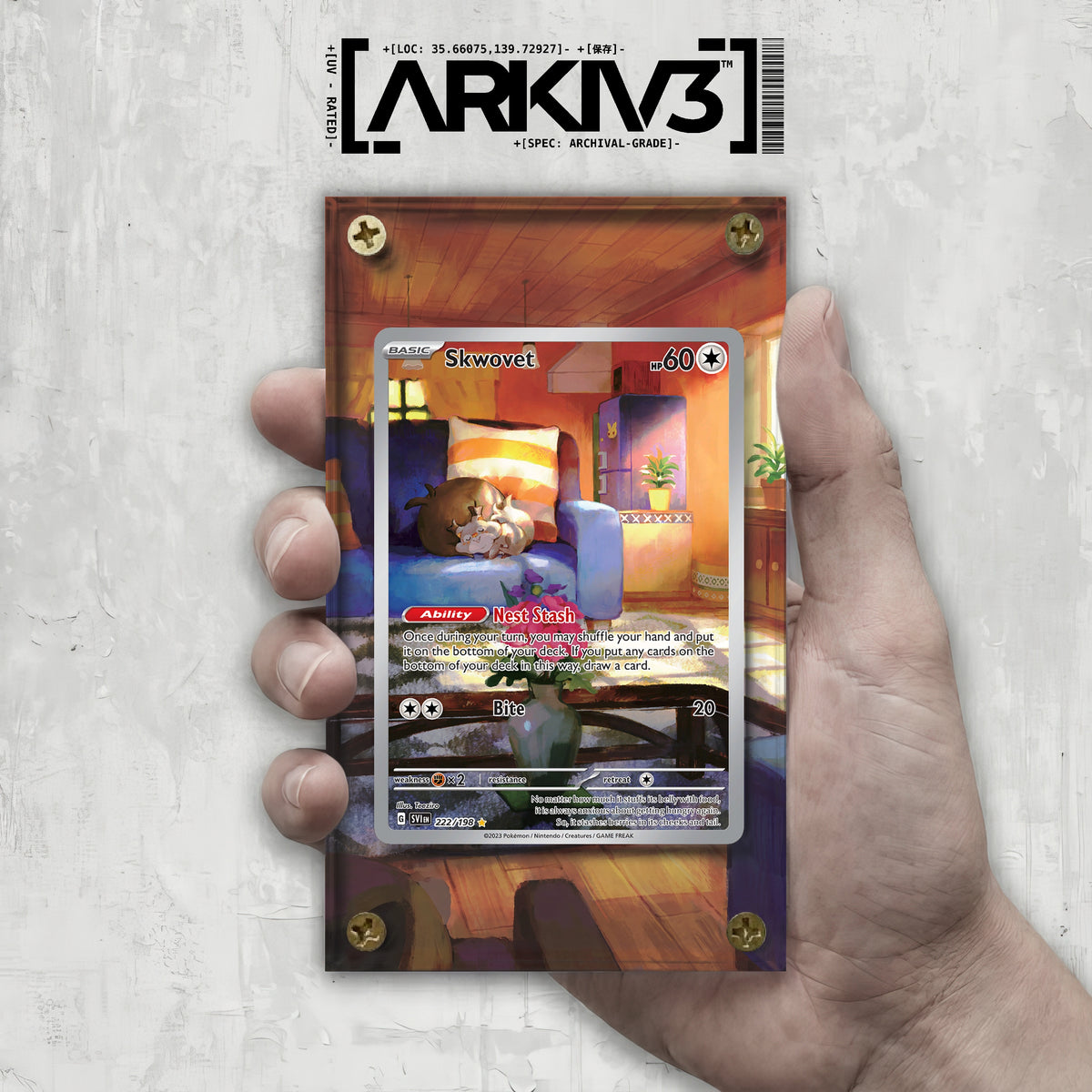 [UNIT: 222/198] // Skwovet Extended Art Display Case - Raw