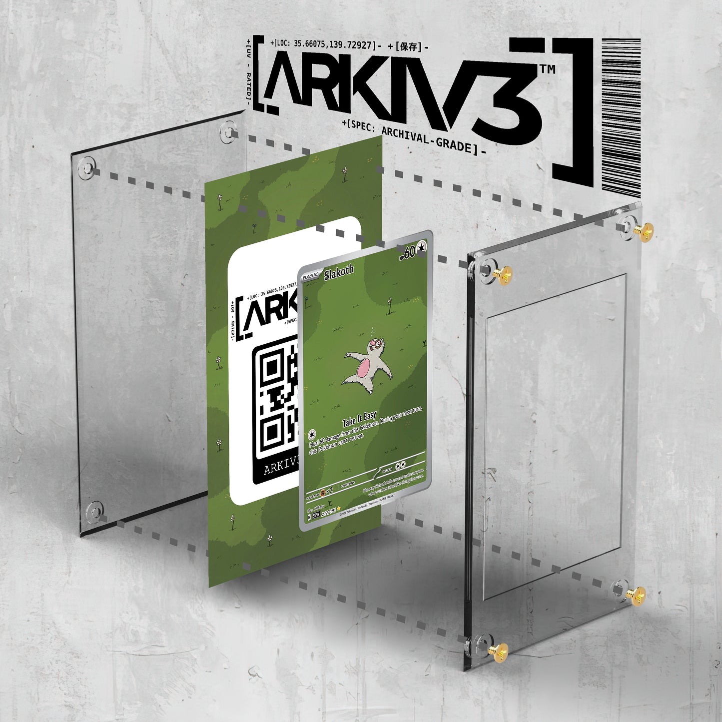 [UNIT: 212/191] // Slakoth Extended Art Display Case - Raw