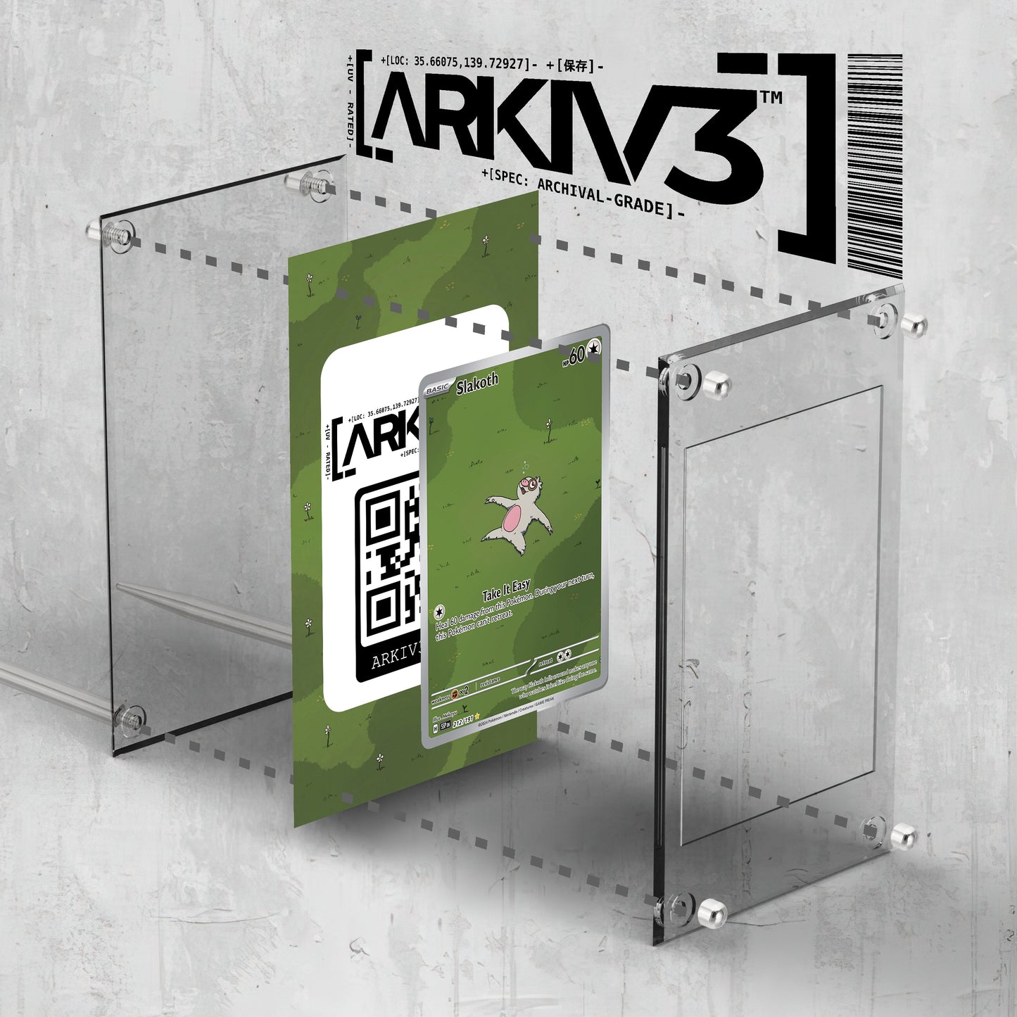 [UNIT: 212/191] // Slakoth Extended Art Display Case - Raw