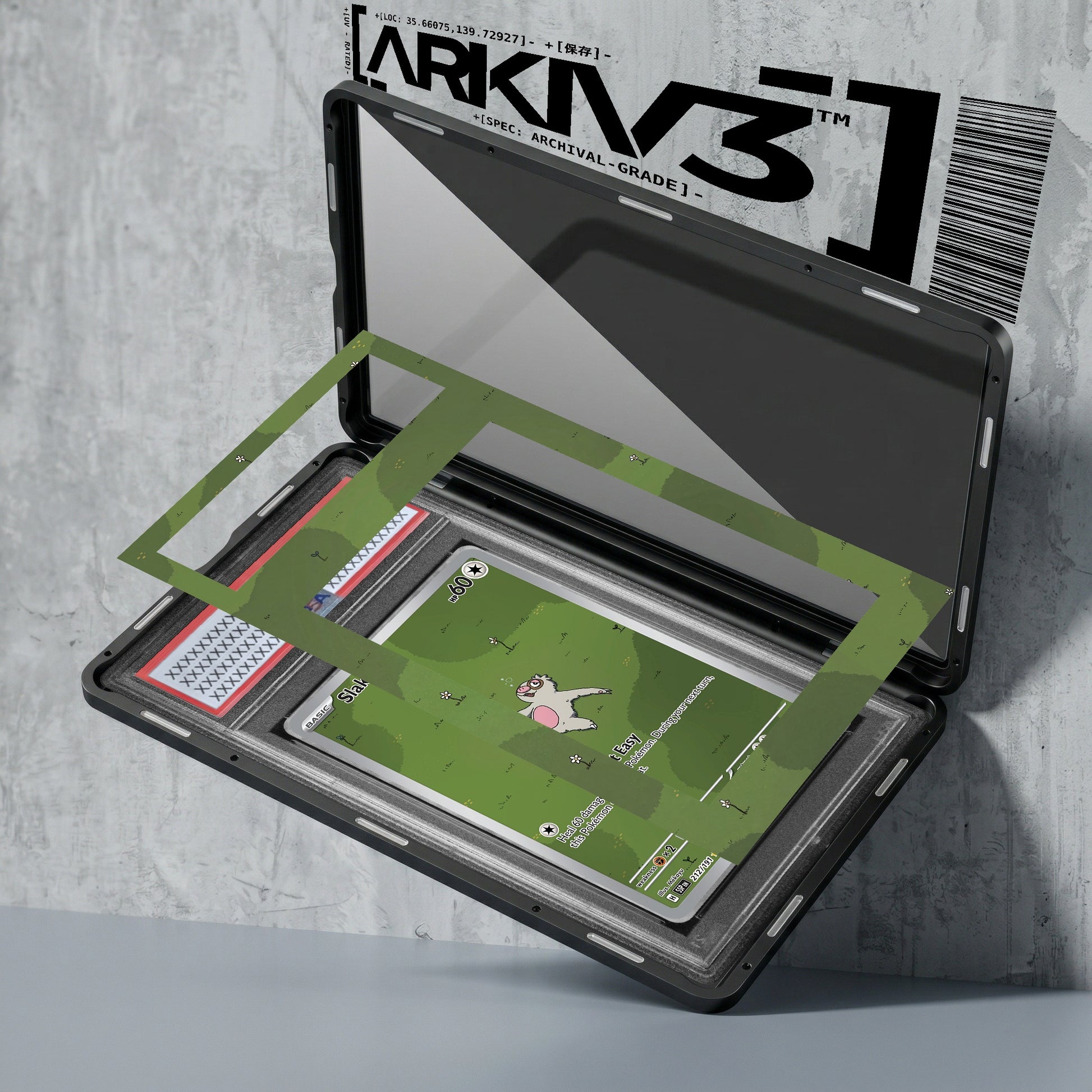 ARKIV3 PSA graded exploded mockup