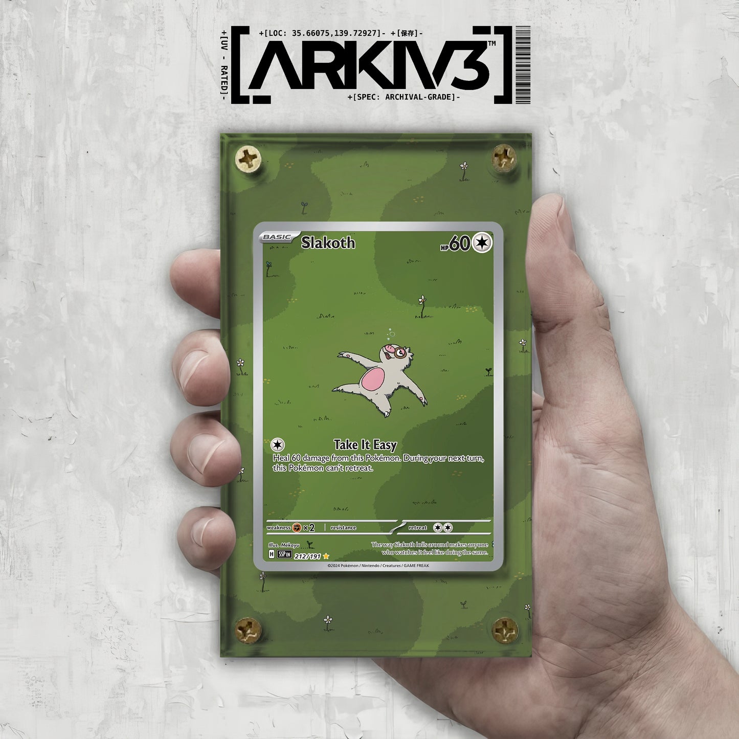 [UNIT: 212/191] // Slakoth Extended Art Display Case - Raw