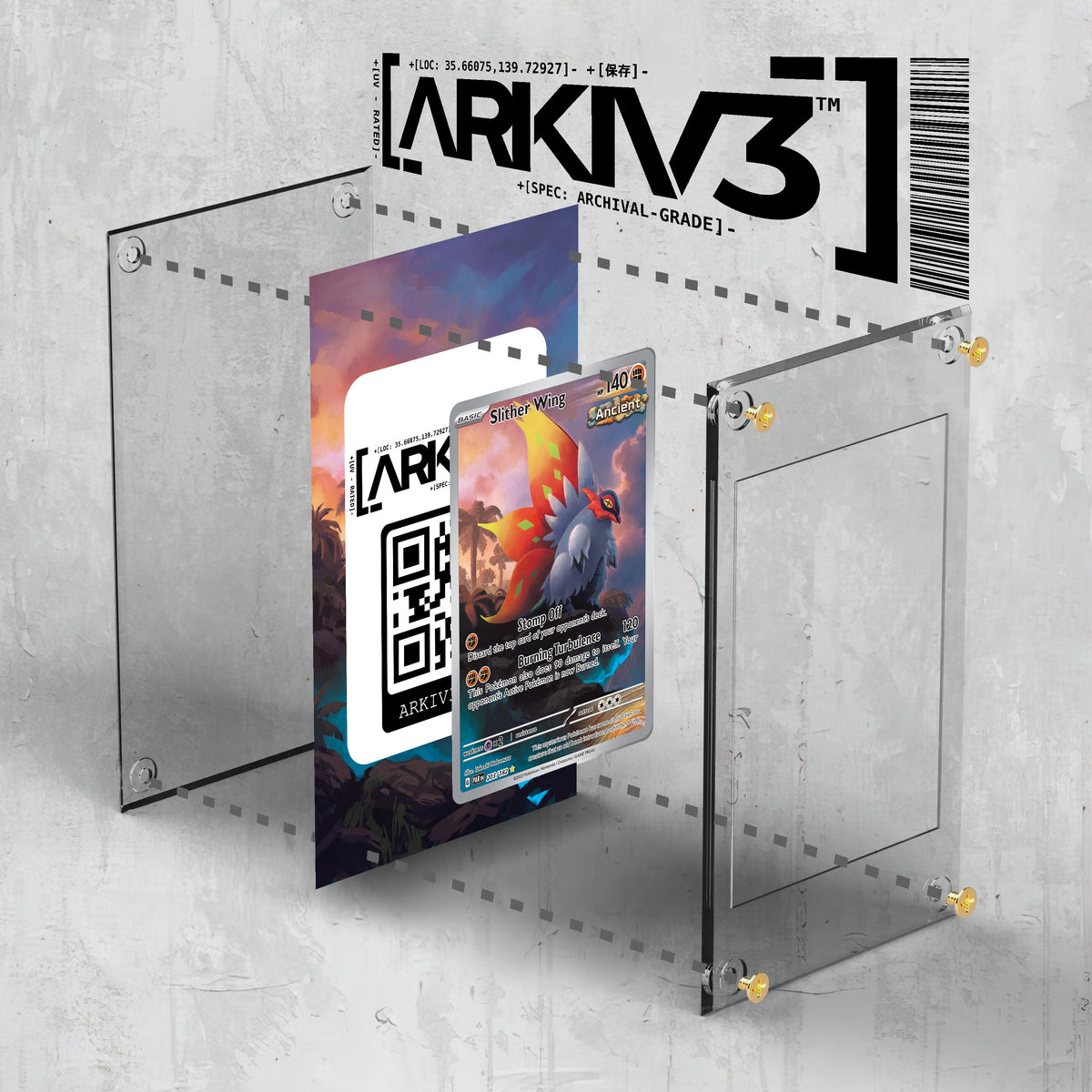 [UNIT: 203/182] // Slither Wing Extended Art Display Case - Raw