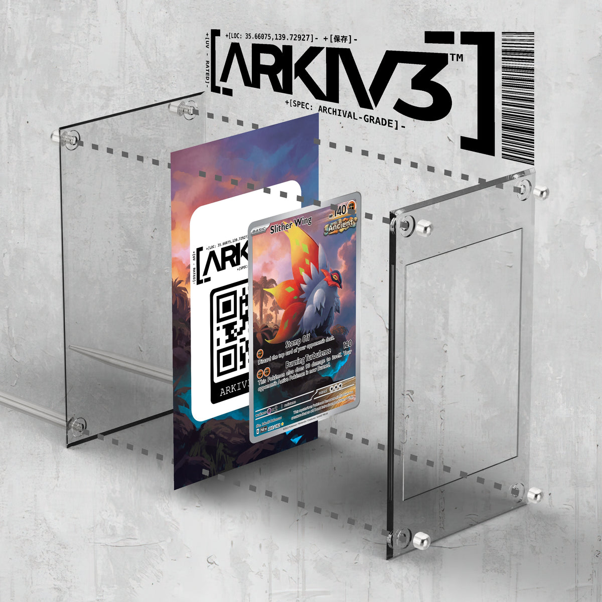 [UNIT: 203/182] // Slither Wing Extended Art Display Case - Raw