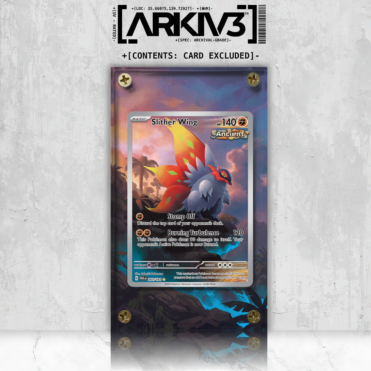 [UNIT: 203/182] // Slither Wing Extended Art Display Case - Raw