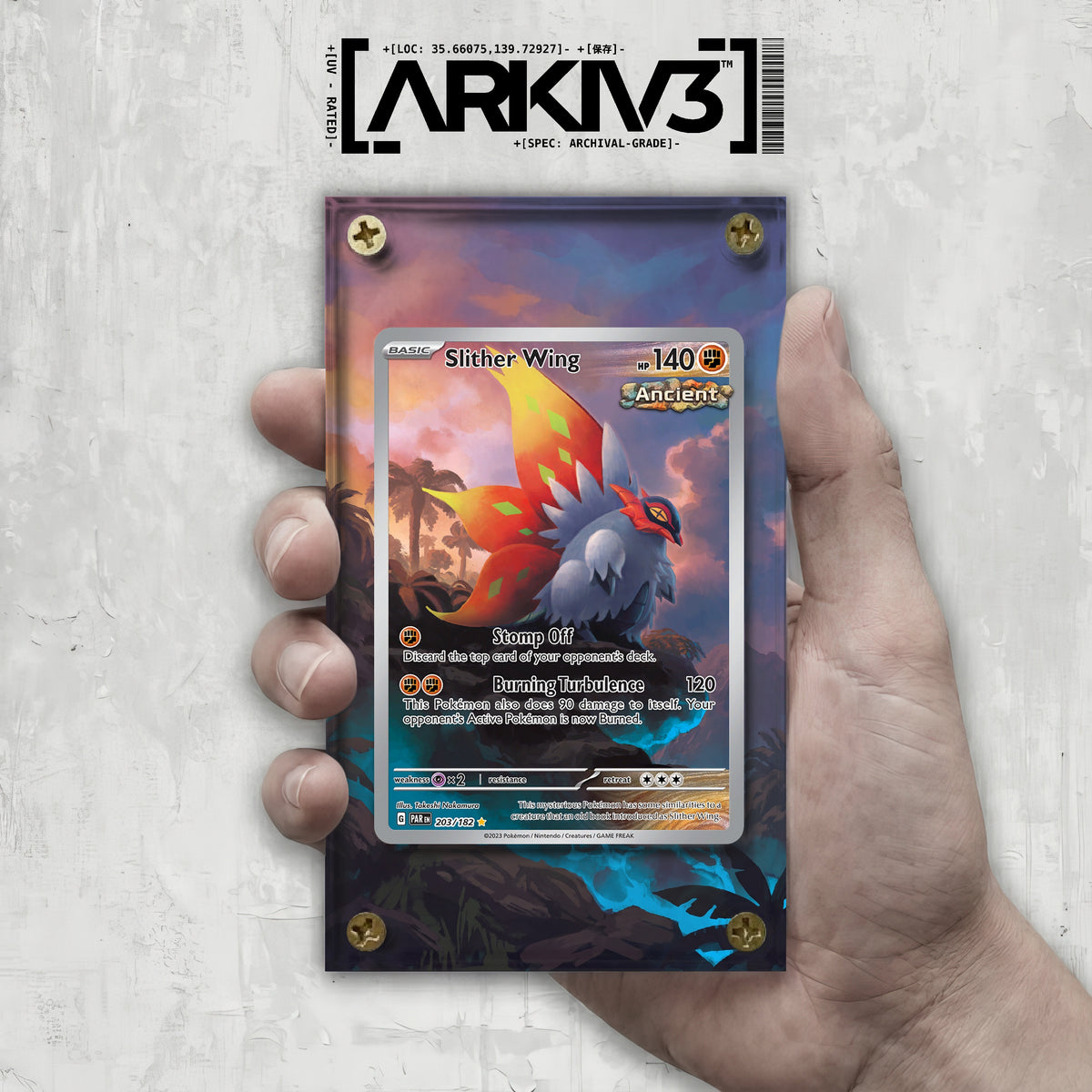 [UNIT: 203/182] // Slither Wing Extended Art Display Case - Raw
