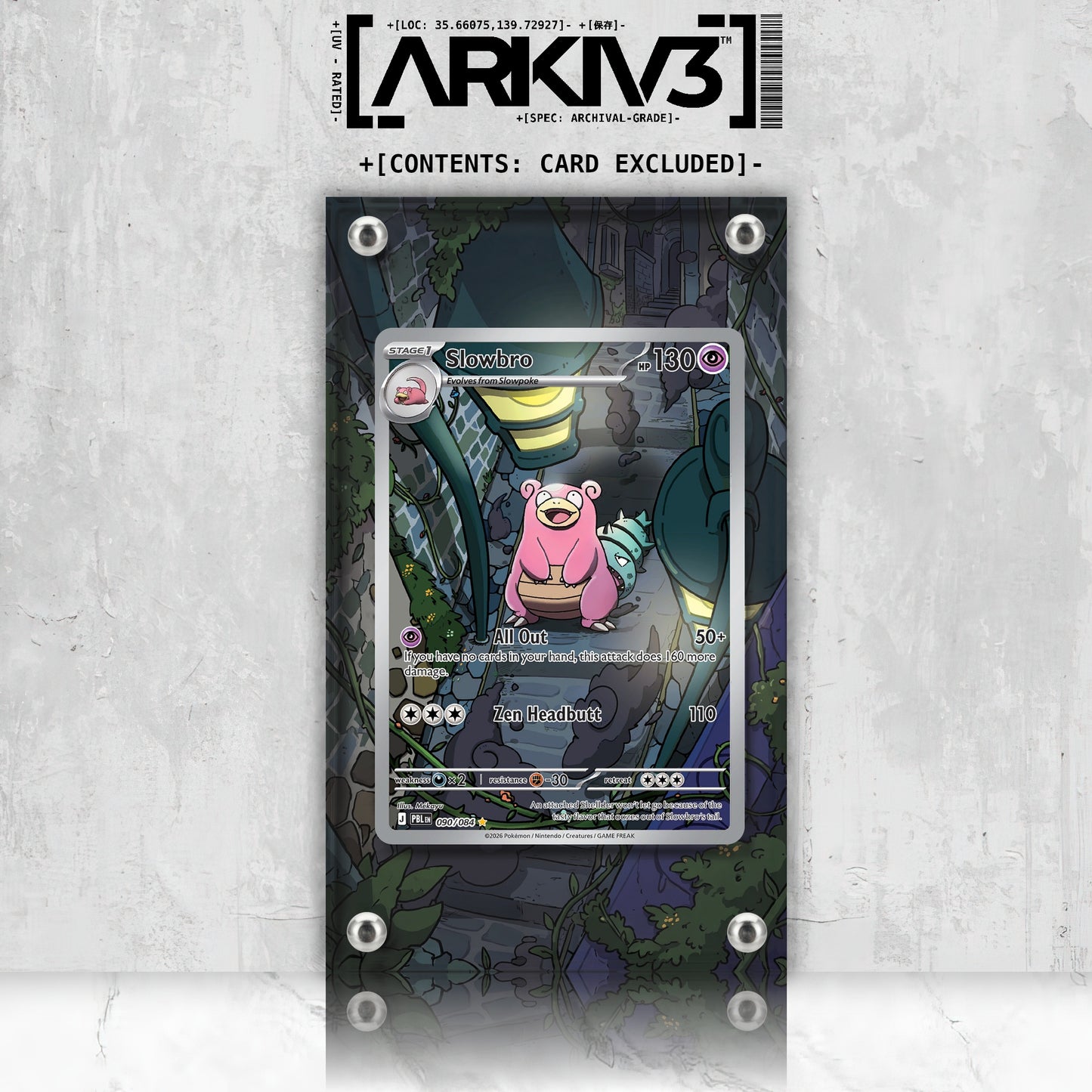 [UNIT: 90/84] // Slowbro Extended Art Display Case - Raw