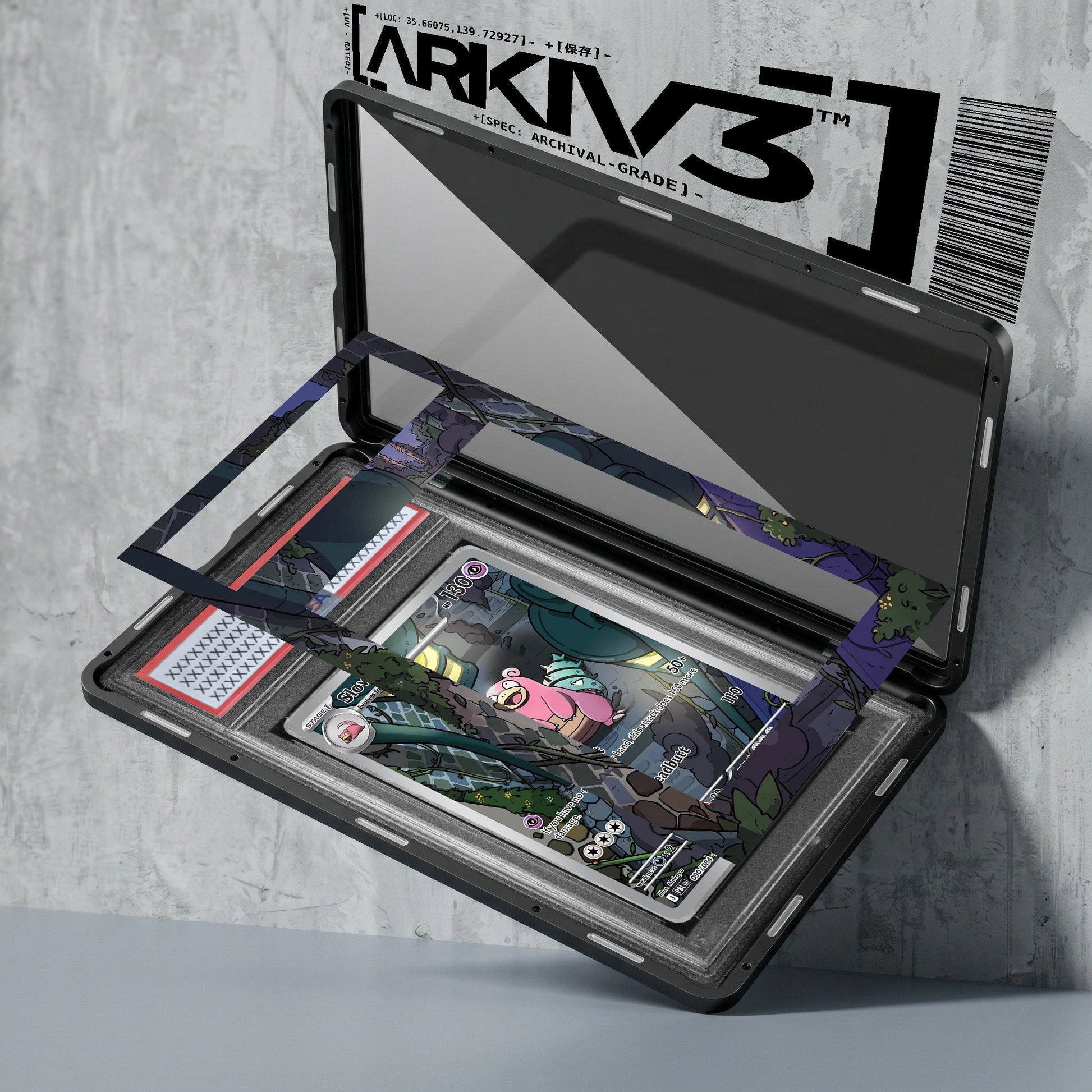 ARKIV3 PSA graded exploded mockup