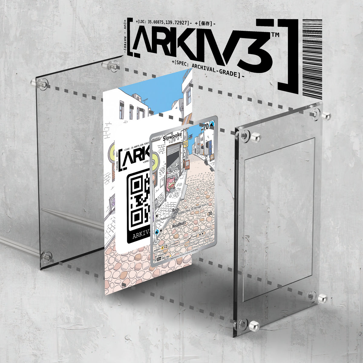 [UNIT: 204/198] // Slowpoke Extended Art Display Case - Raw