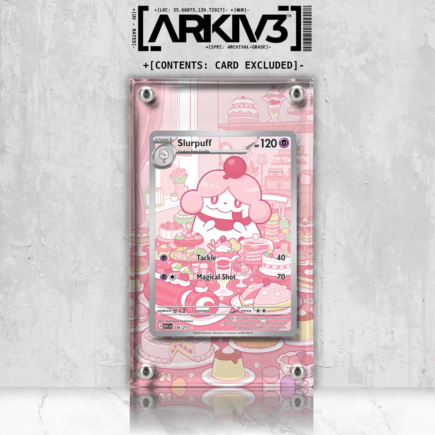 [UNIT: 236/217] // Slurpuff Extended Art Display Case - Raw