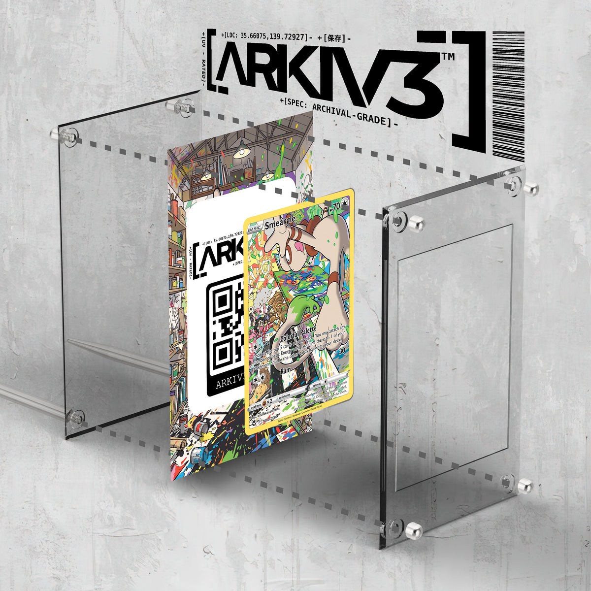 [UNIT: TG10/TG30] // Smeargle Extended Art Display Case - Raw