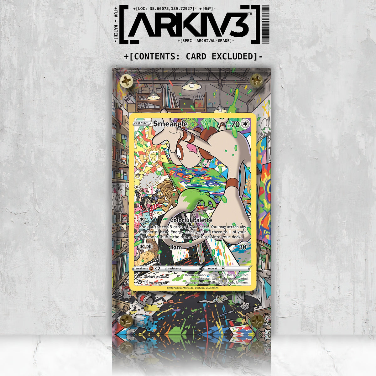 [UNIT: TG10/TG30] // Smeargle Extended Art Display Case - Raw