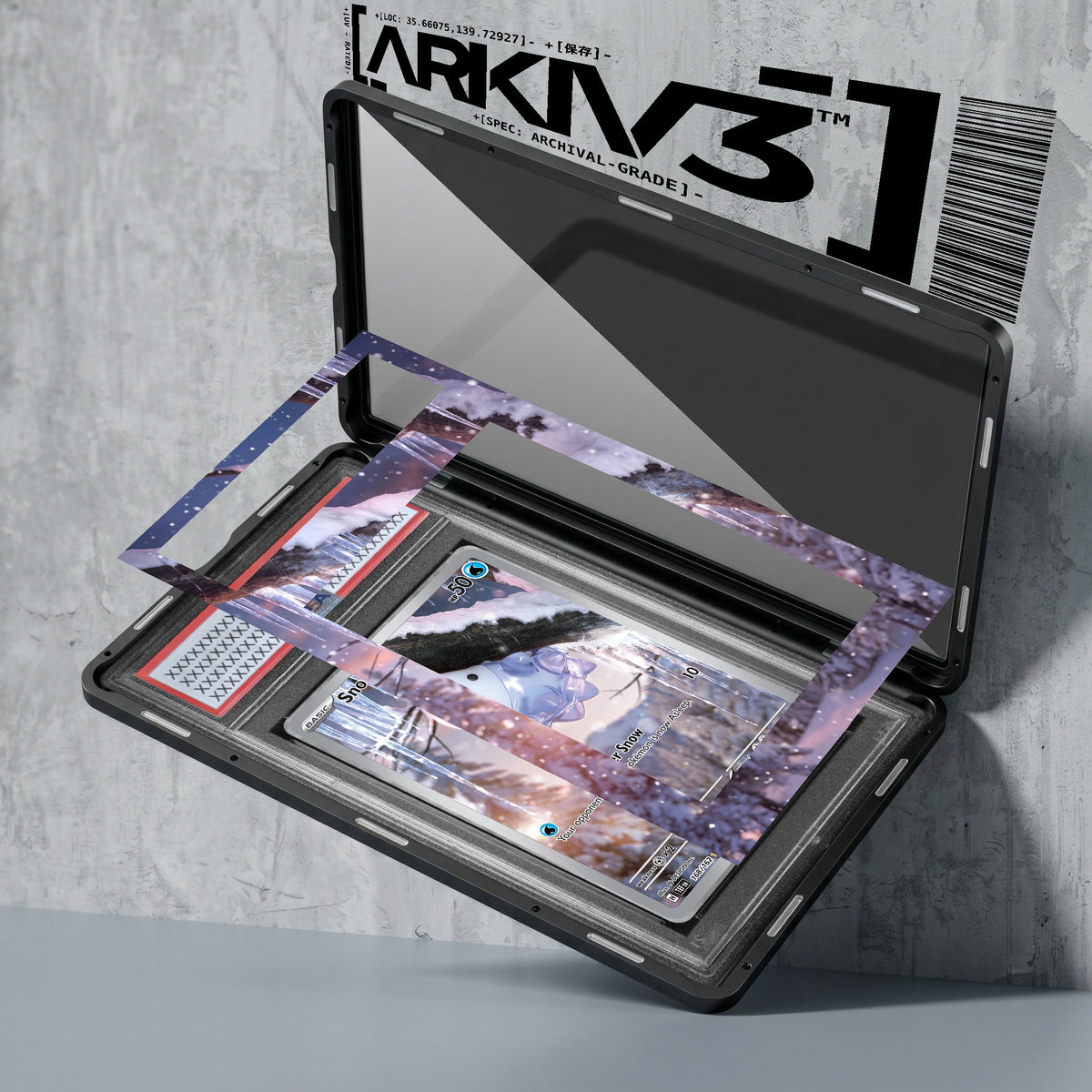 ARKIV3 PSA graded exploded mockup