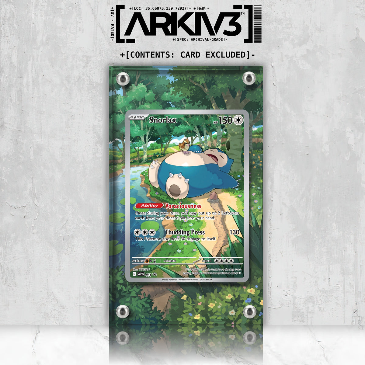 [UNIT: 51] // Snorlax Extended Art Display Case - Raw