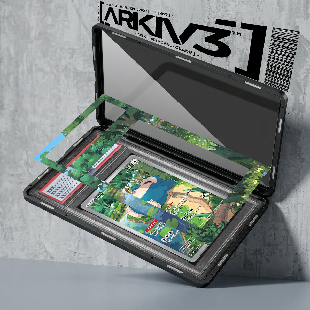 ARKIV3 PSA graded exploded mockup