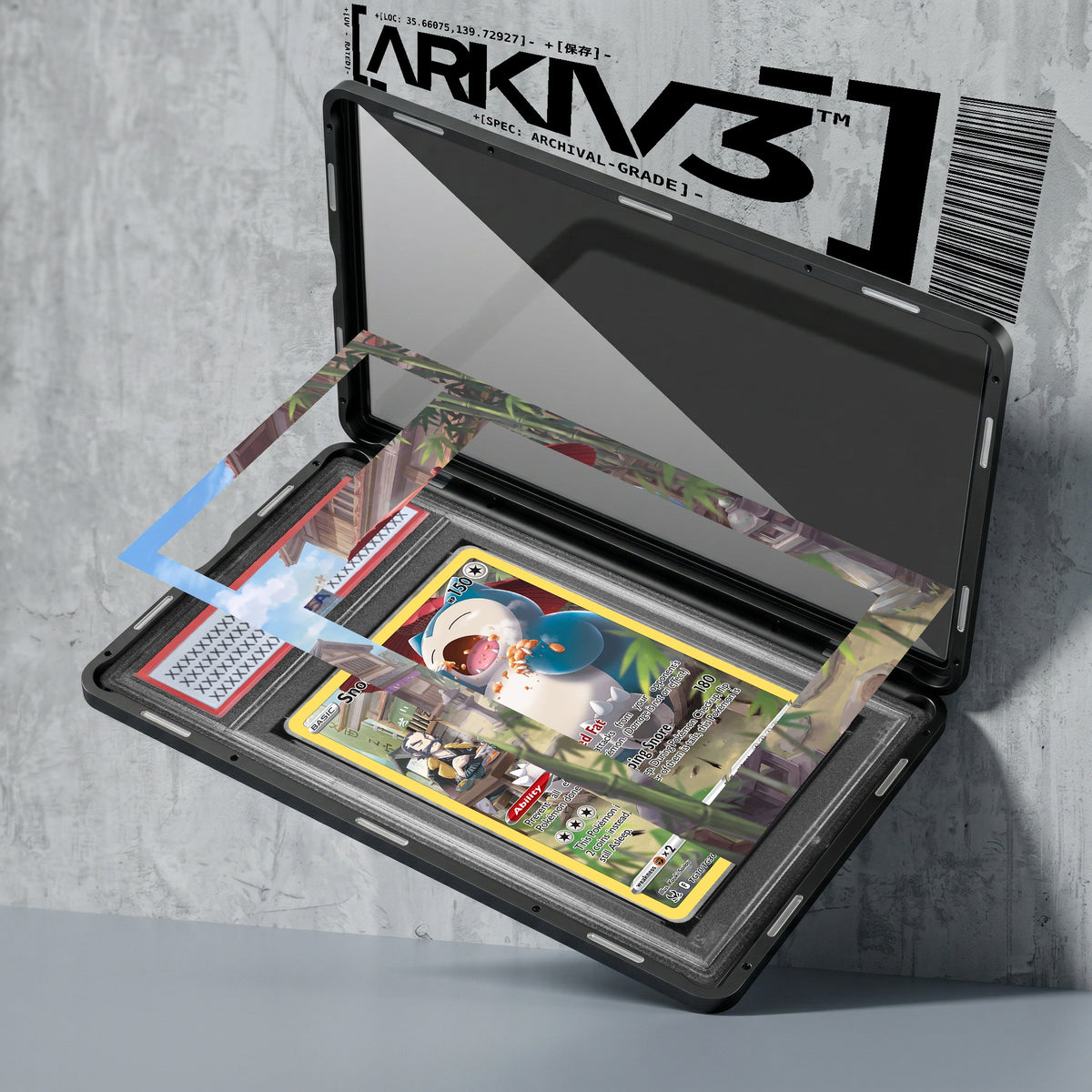 ARKIV3 PSA graded exploded mockup