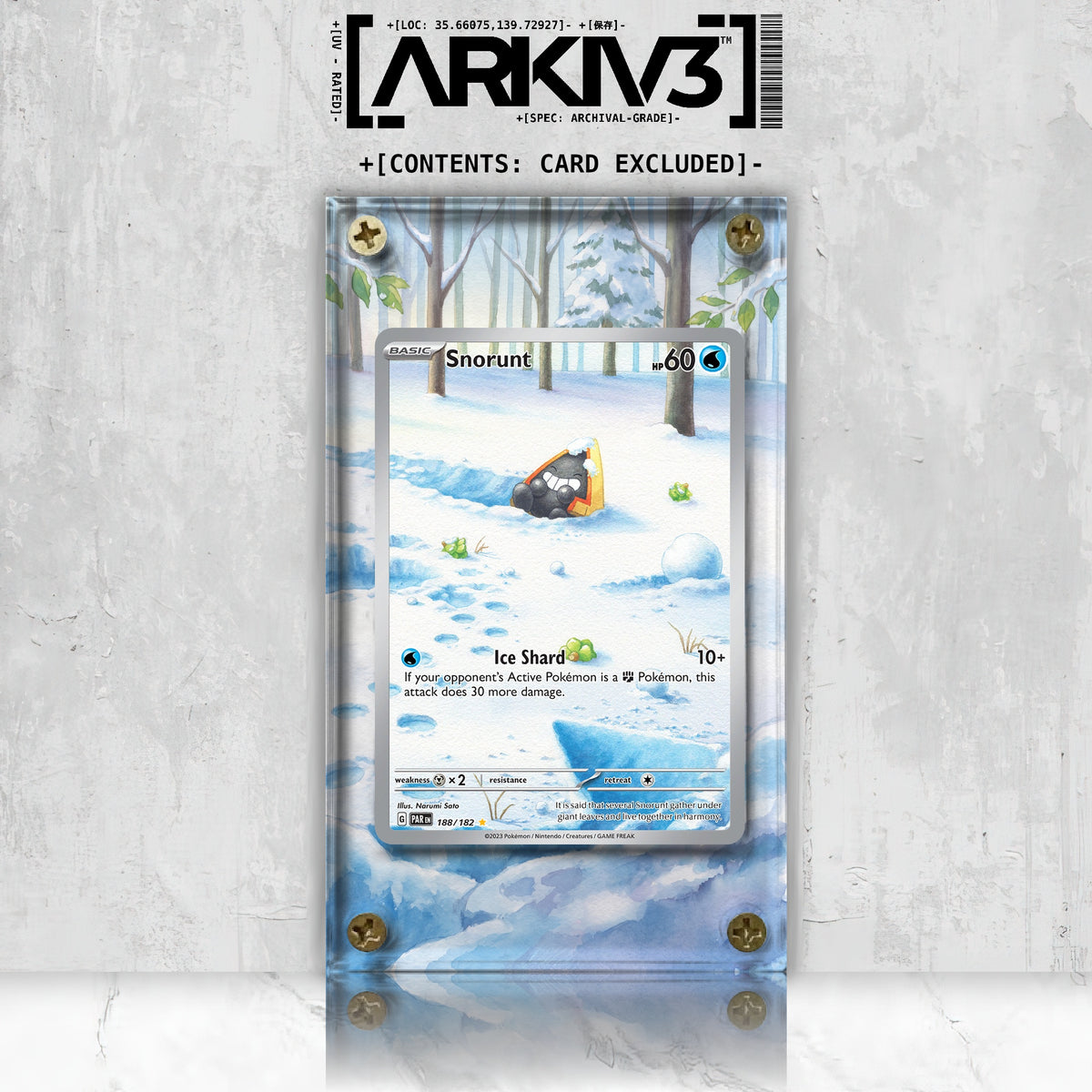 [UNIT: 188/182] // Snorunt Extended Art Display Case - Raw