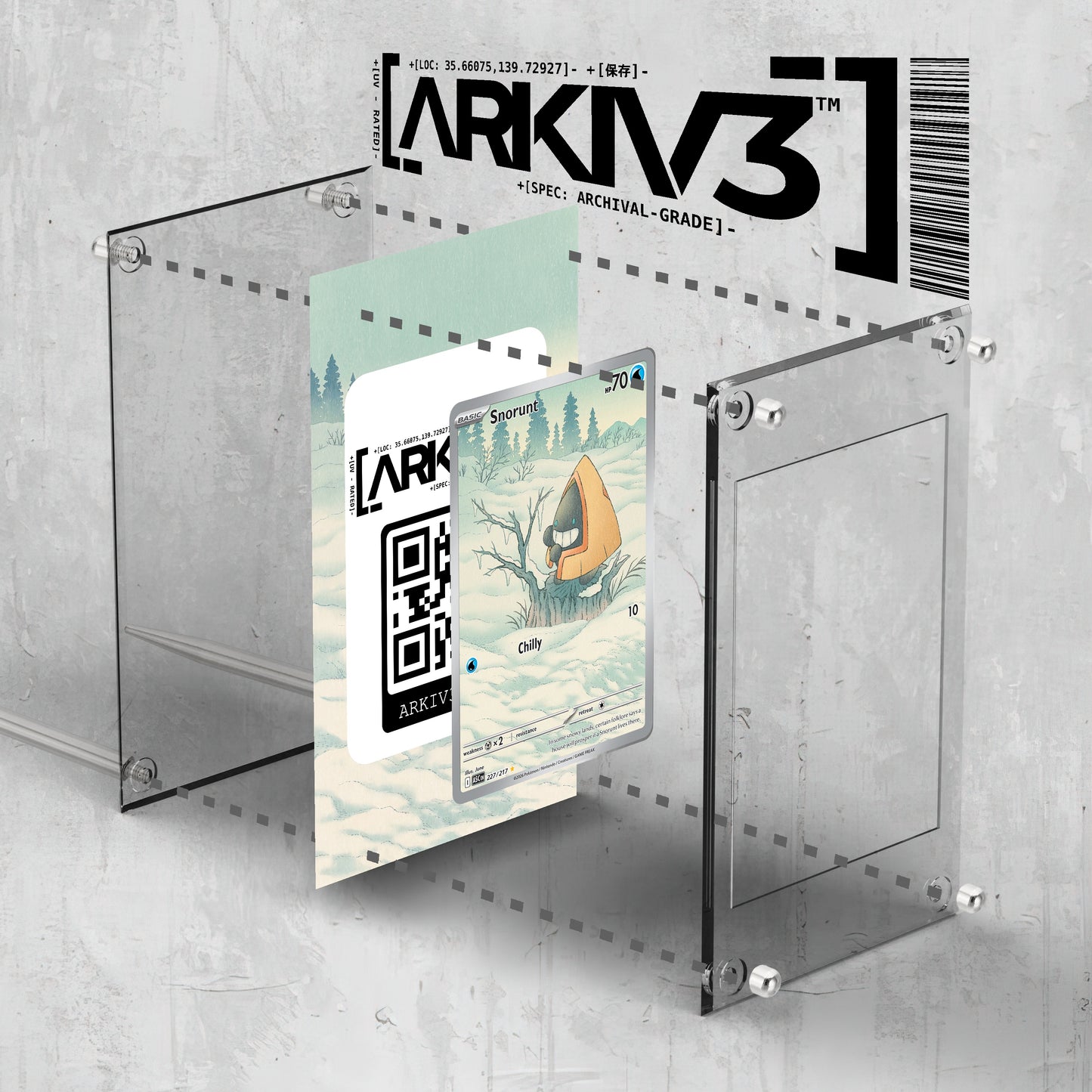 [UNIT: 227/217] // Snorunt Extended Art Display Case - Raw