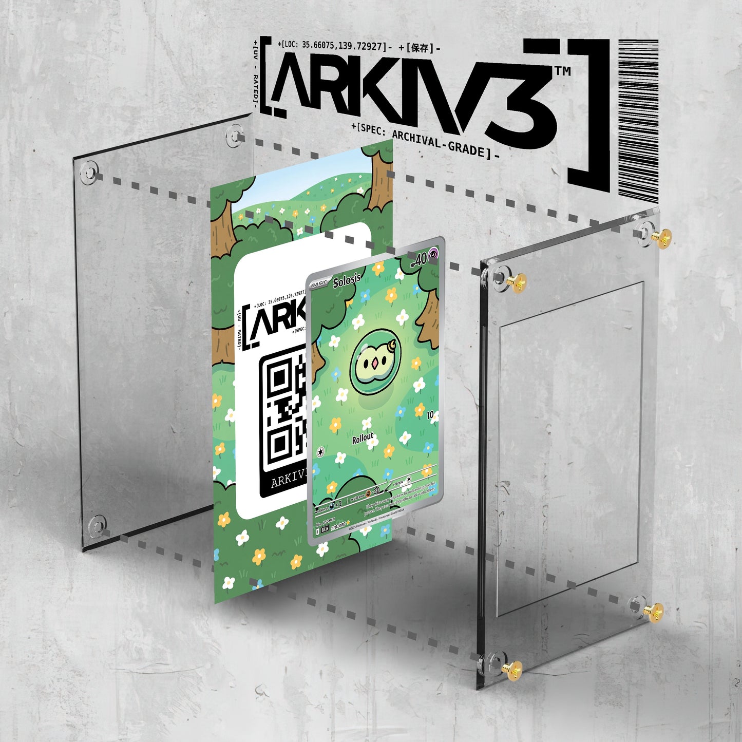 [UNIT: 118/86] // Solosis Extended Art Display Case - Raw