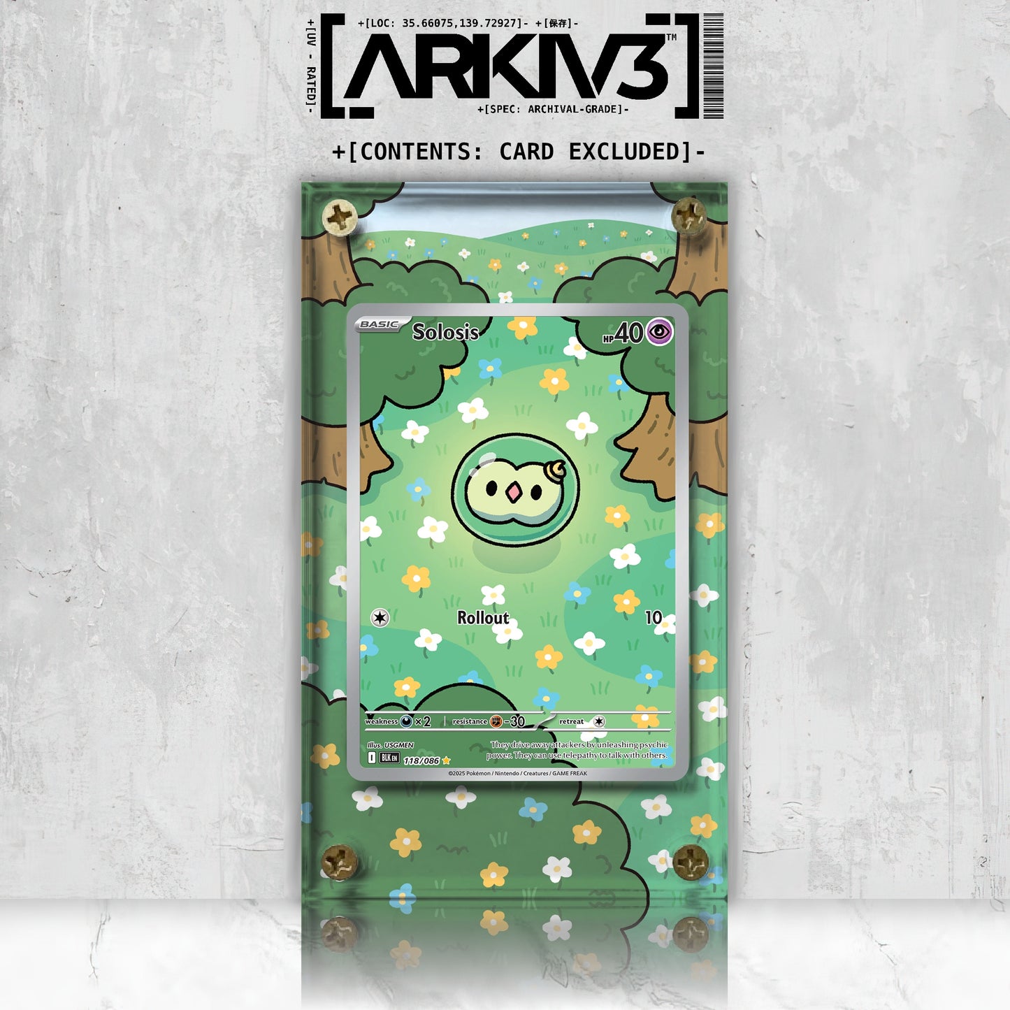 [UNIT: 118/86] // Solosis Extended Art Display Case - Raw