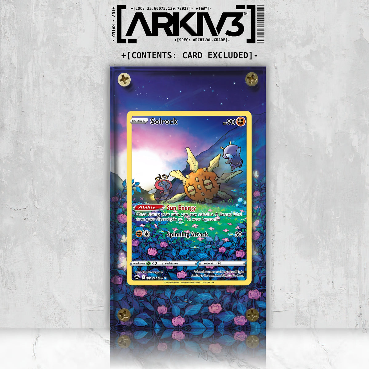 [UNIT: GG15/70] // Solrock Extended Art Display Case - Raw