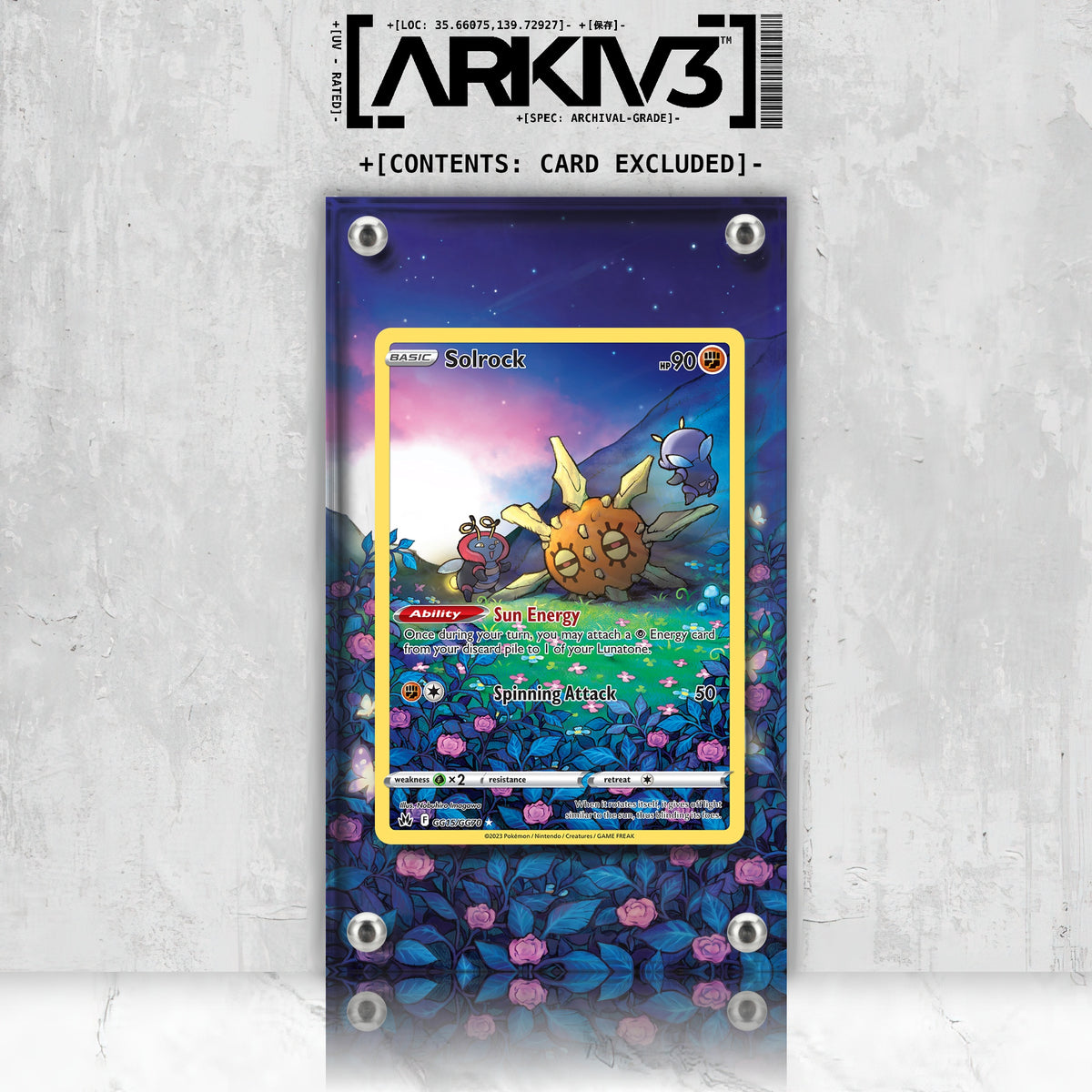 [UNIT: GG15/70] // Solrock Extended Art Display Case - Raw