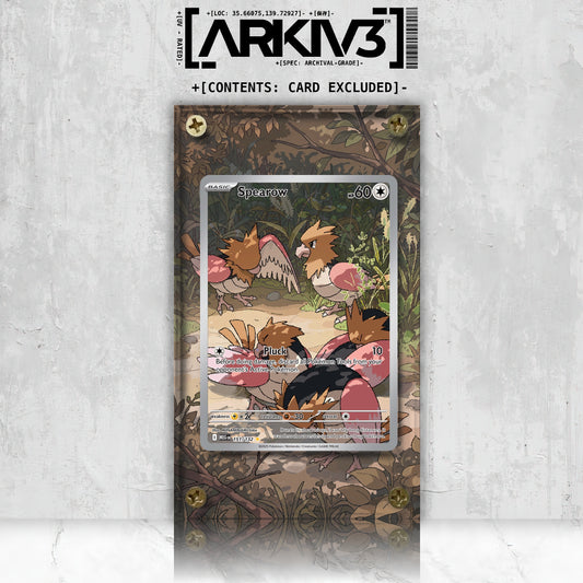 [UNIT: 151/132] // Spearow Extended Art Display Case - Raw