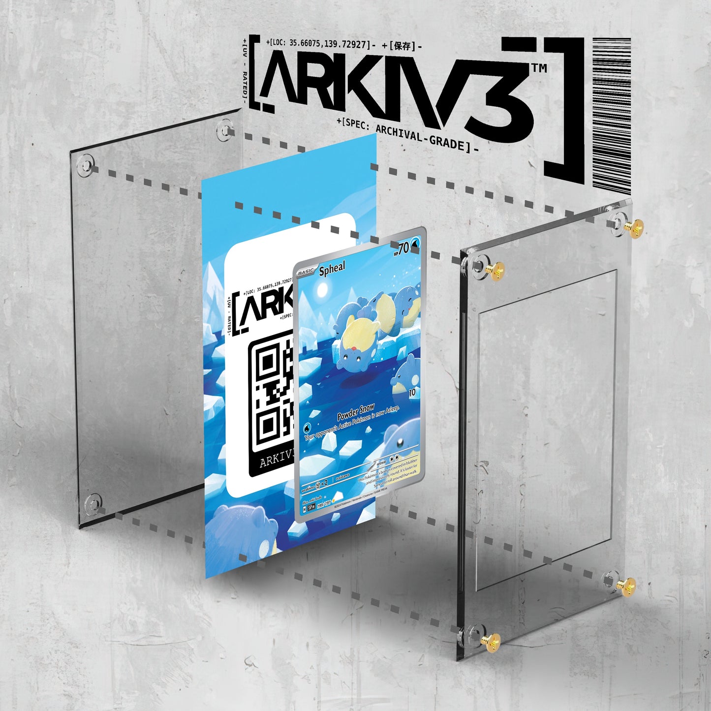 [UNIT: 199/191] // Spheal Extended Art Display Case - Raw