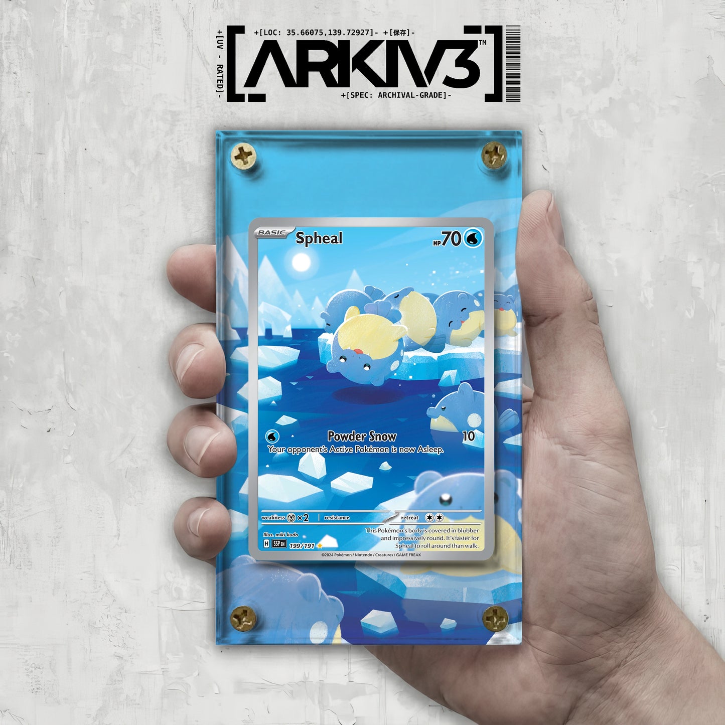 [UNIT: 199/191] // Spheal Extended Art Display Case - Raw