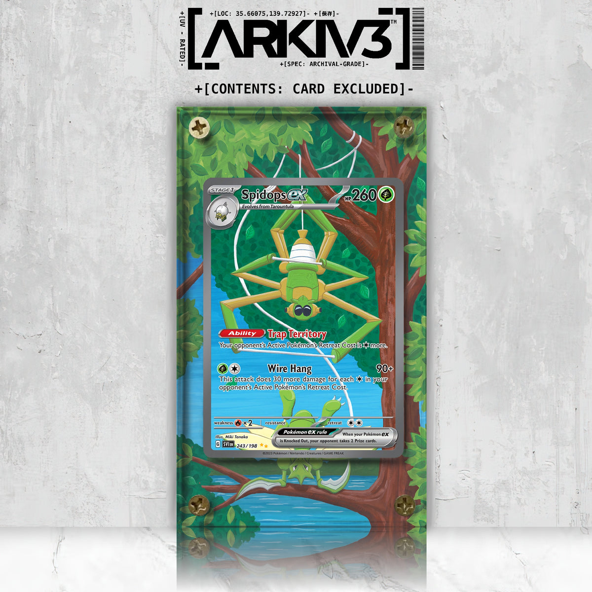[UNIT: 243/198] // Spidops ex Extended Art Display Case - Raw