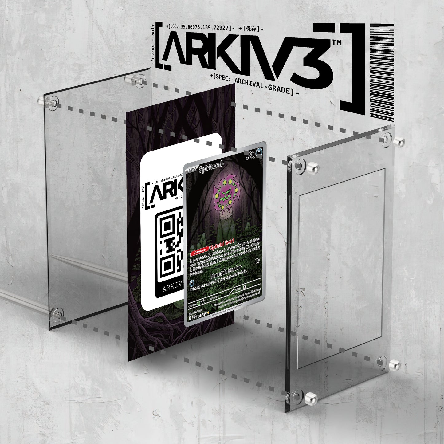 [UNIT: 148/132] // Spiritomb Extended Art Display Case - Raw