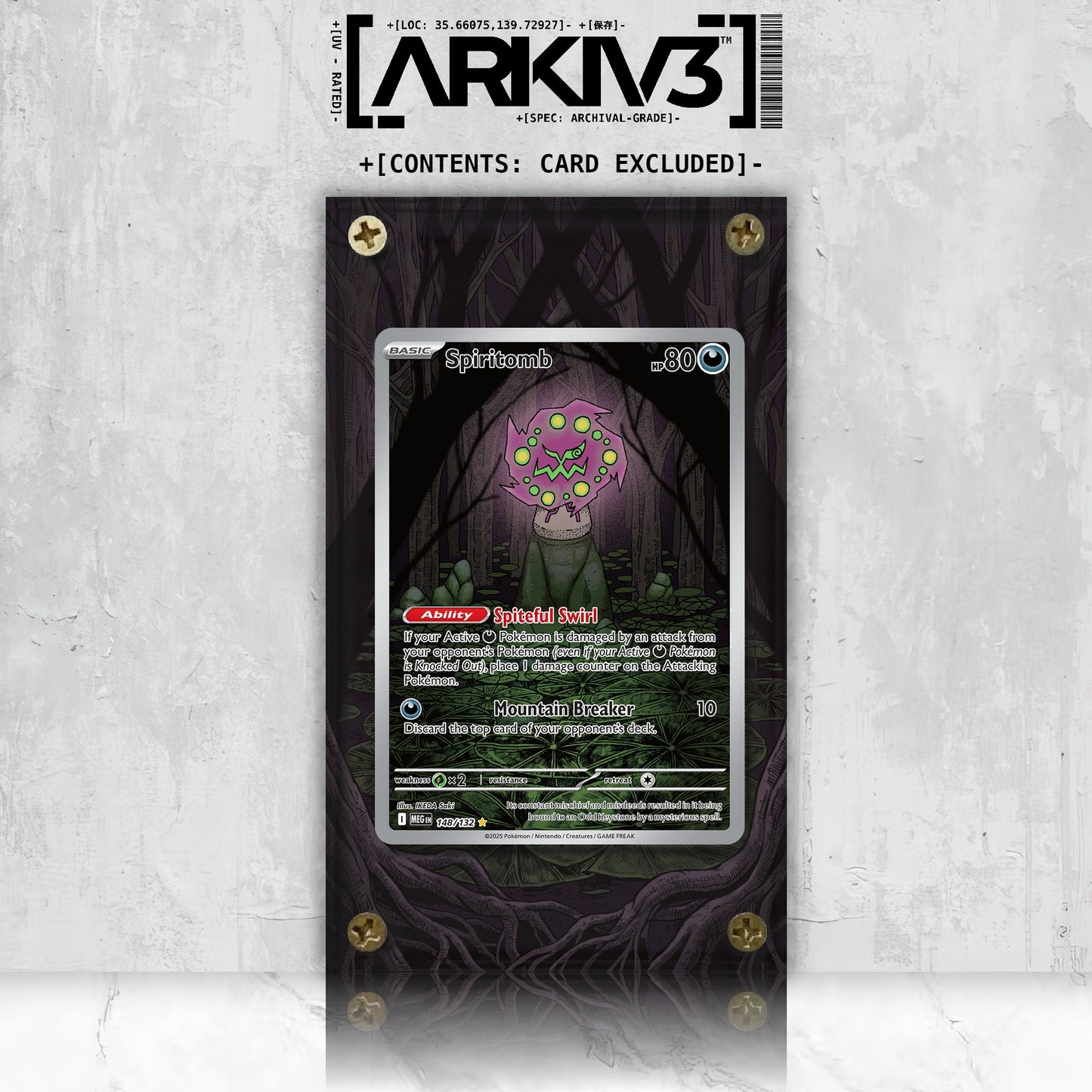 [UNIT: 148/132] // Spiritomb Extended Art Display Case - Raw