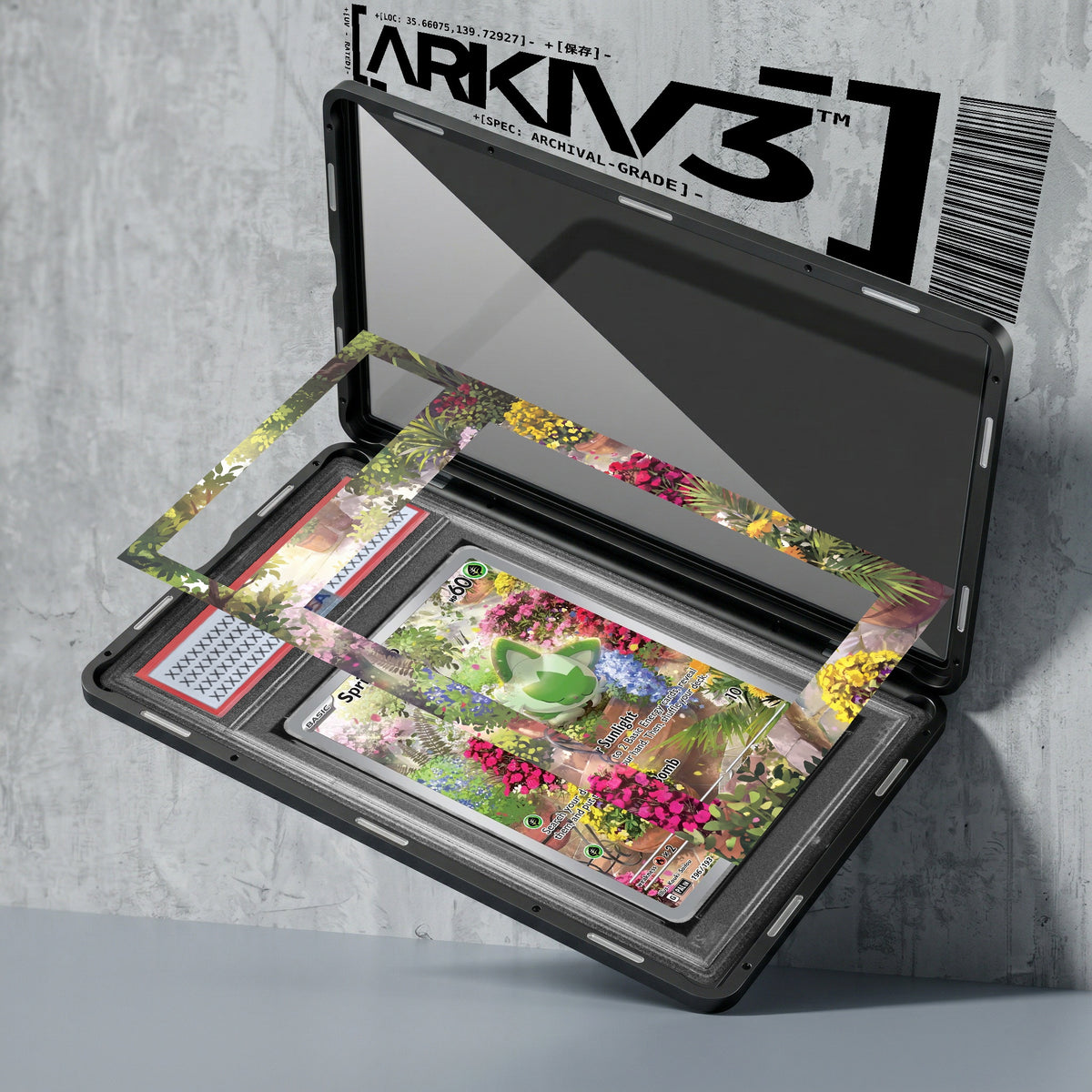ARKIV3 PSA graded exploded mockup