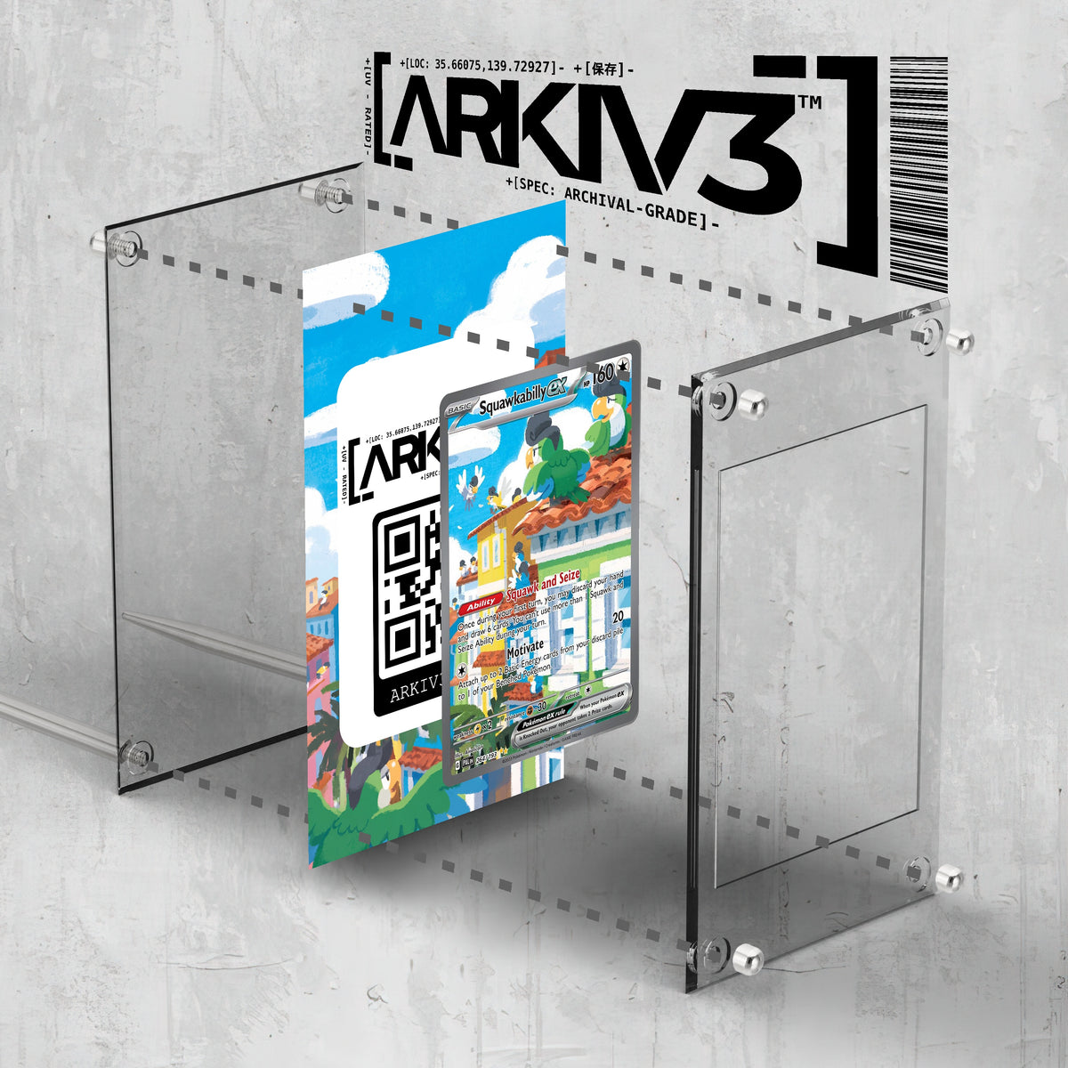 [UNIT: 264/193] // Squawkabilly ex Extended Art Display Case - Raw