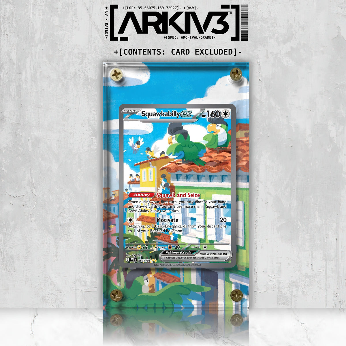 [UNIT: 264/193] // Squawkabilly ex Extended Art Display Case - Raw
