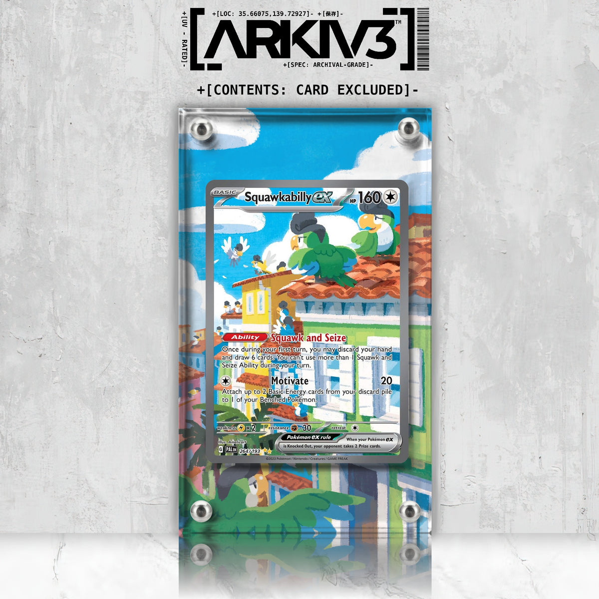[UNIT: 264/193] // Squawkabilly ex Extended Art Display Case - Raw