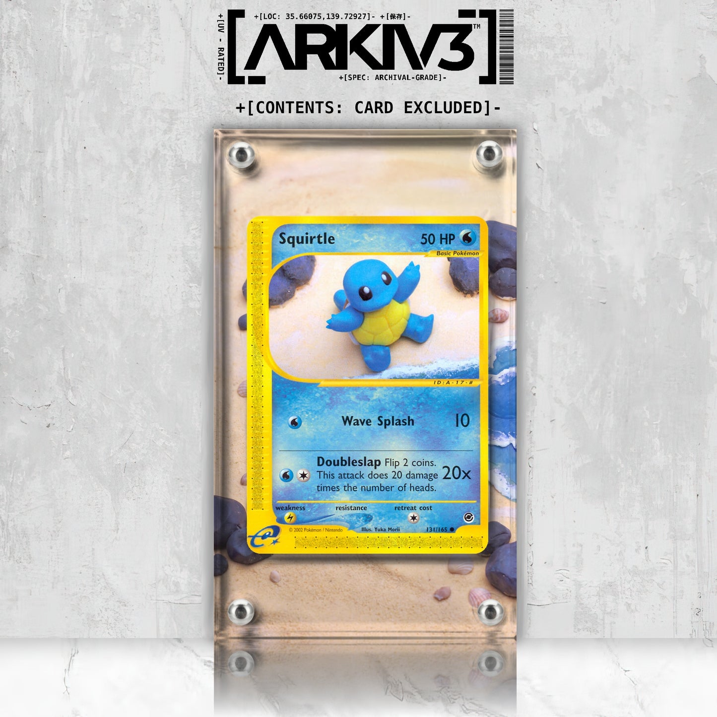 [UNIT: 131/165] // Squirtle Extended Art Display Case - Raw