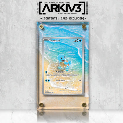 [UNIT: 170/165] // Squirtle Extended Art Display Case - Raw