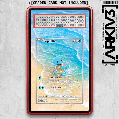 [UNIT: 170/165] // Squirtle Extended Art Display Case - Graded
