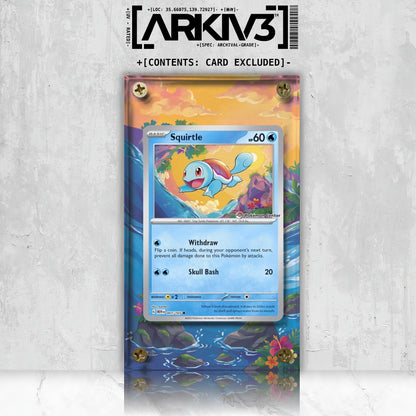 [UNIT: 007/165] // Squirtle [Pokemon Center] Extended Art Display Case - Raw