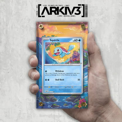 [UNIT: 007/165] // Squirtle [Pokemon Center] Extended Art Display Case - Raw